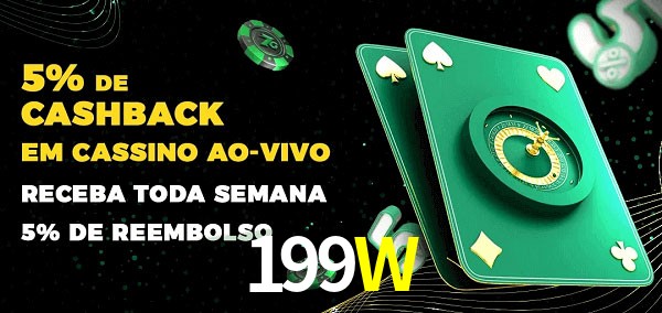 Promoções do cassino ao Vivo 199W