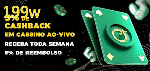 Promoções do cassino ao Vivo 199w